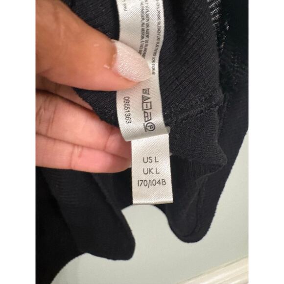 Free People Intimately Black Ribbed Swing Tank – Women’s Large - Picture 4 of 4